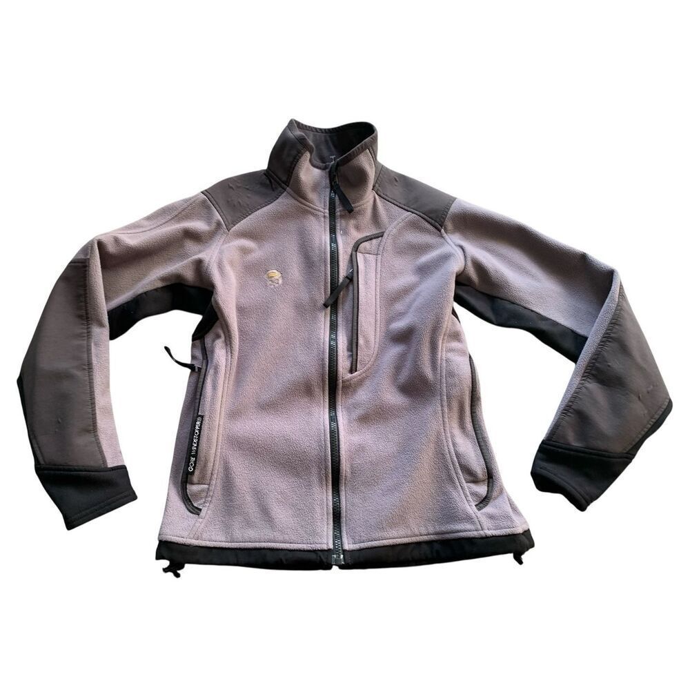 Mountain Hardware Gore Windstopper Fleece Gray JACKET COAT women’s sz 6 S